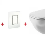 Szuper akció Grohe Rapid SL falsík alatti wc tartály komplett szett SZP-GR54 (38528001, 38732SH0, Duravit-22100900002, Duravit-0067390000)Grohe