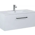 Vásárlói kedvenc AREZZO design Carmel 90cm-es alsószekrény 1 fiókkal magasfényű fehér AR-166933Arezzo Design