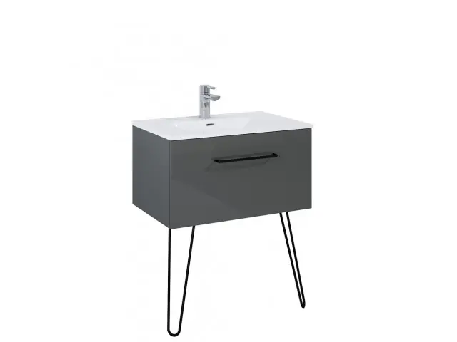 AREZZO design Carmel 70cm-es alsószekrény 1 fiókkal, antracit AR-167237Arezzo Design Újdonság