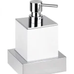 Sapho BEMETA GAMMA fali szappanadagoló, 115x115x95mm, 200ml, króm/fehér 145509012Bemeta Outlet