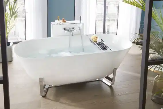 Villeroy & Boch Architectura 155x75 cm szabadonálló kád Stone White UBQ155ANH7F400V-RWVilleroy & Boch Biztonságos fizetés