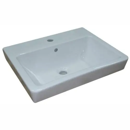 Vedd meg online Roca Caserta pultra ültethető vagy falra szerelhető mosdó 60x44,5 cm A3270J1000Roca