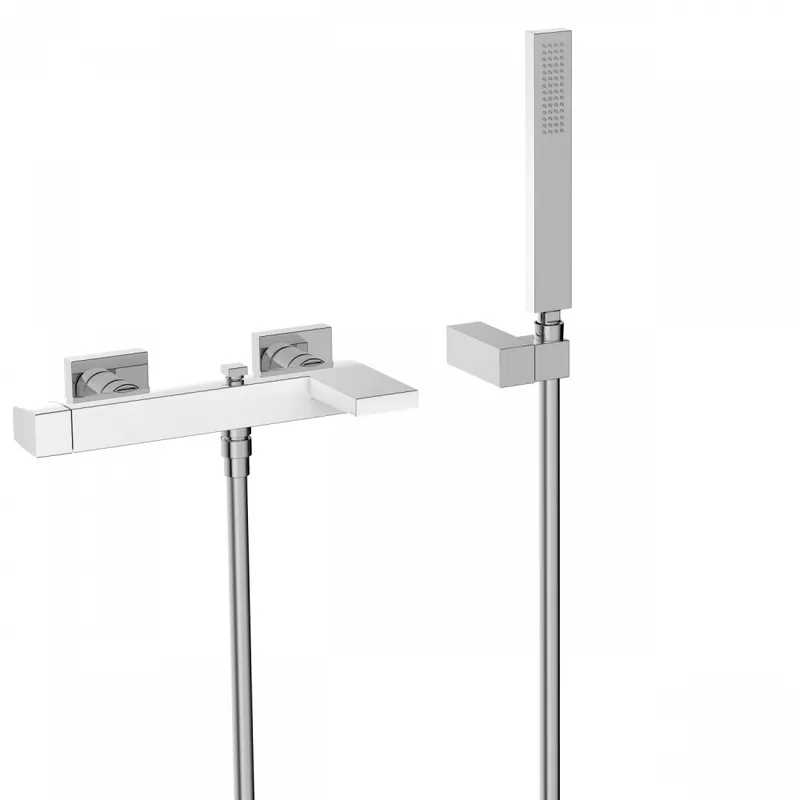 Kiárusítás Tres Slim Exclusive kádtöltő csaptelep, fehér/króm 20217001BLTres
