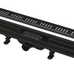ALCA (Alcaplast) APZ10BLACK-850M zuhanyfolyóka peremmel, matt feketeAlcaplast Outlet
