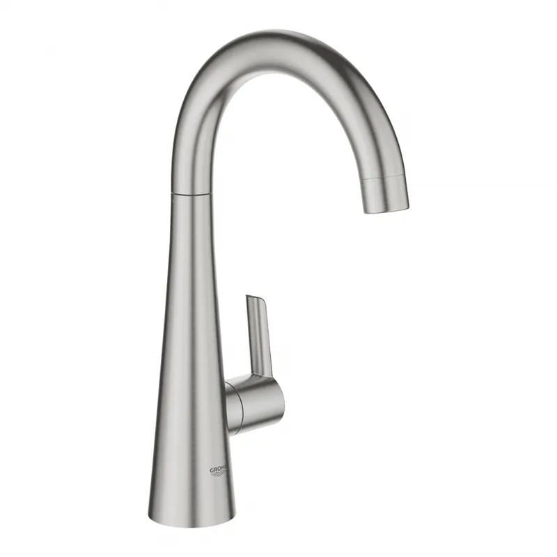 Grohe Zedra Egykaros mosogatócsaptelep, matt szuperacél 30026DC2Grohe Outlet