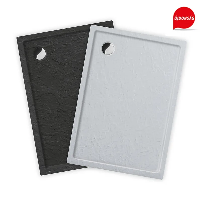 Szezonális akció Roltechnik Flat Stone Effect téglalap alakú zuhanytálca (beépíthető, antarcit, 150x90 cm, 8000342)Roltechnik