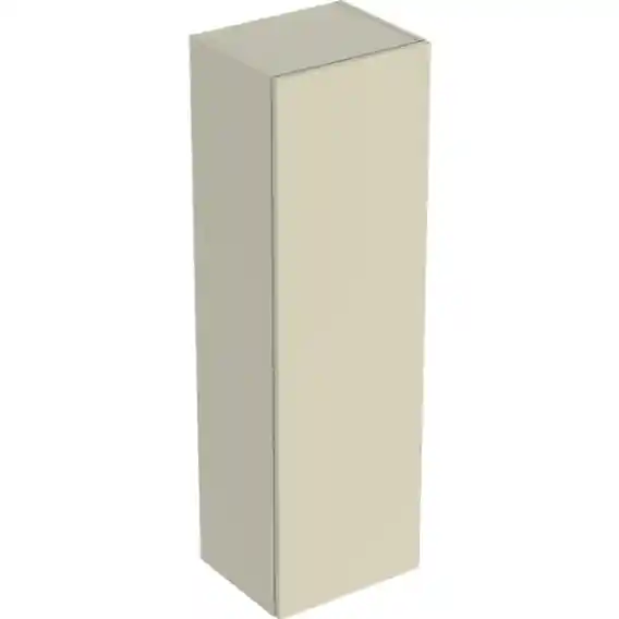 Kedvezményes ár Geberit Smyle Square középmagas szekrény, egy ajtóval, 36x118x29.9cm, magasfényű lakkozott homokszürke 500.361.JL.1Geberit