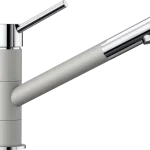 BLANCO KANO-S Silgranit kihúzható fejes mosogató csaptelep, gyöngyszürke/króm 525045Blanco Outlet