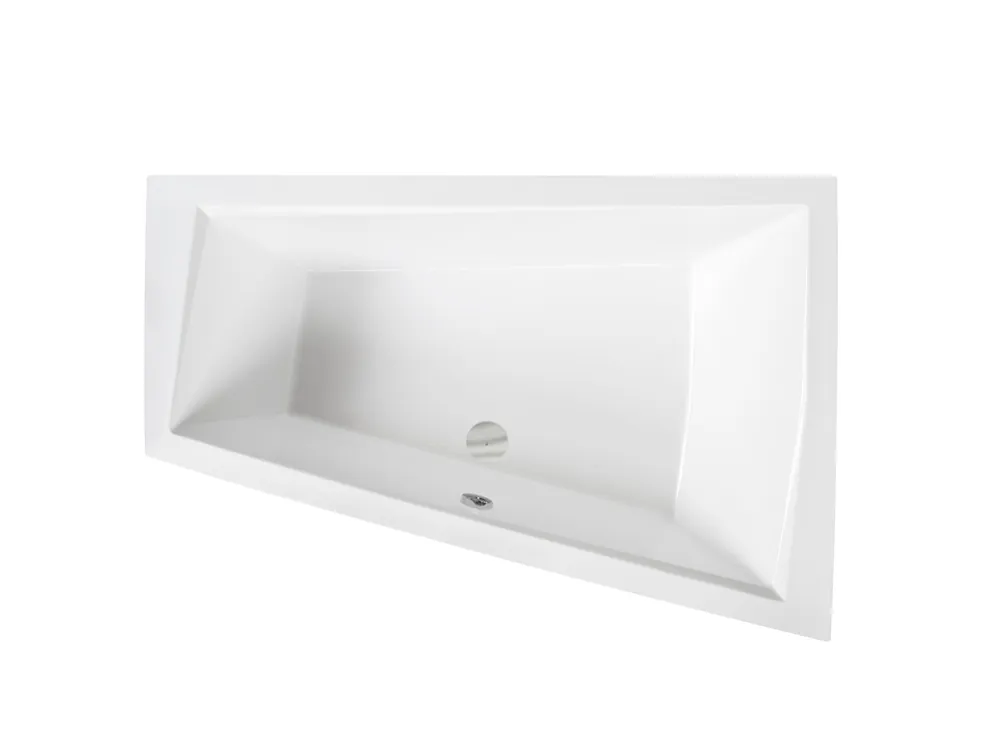Besco INTIMA DUO 170x125 cm jobbos aszimmetrikus kád, fehér WAID-170-NPBesco Gyors szállítás