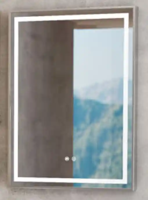 Tboss Floating Mirror Aura tükör páramentesítővel, érintőgombos vezérléssel fekvő 60x60 cmTboss Ne maradj le