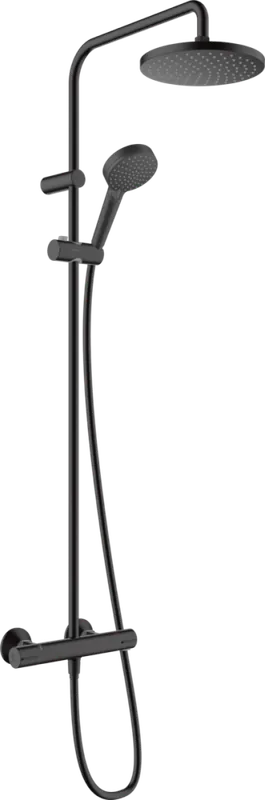 Hansgrohe Vernis Blend Showerpipe 200, 1 jet, termosztátos zuhanyrendszer matt fekete 26276670Hansgrohe Kiárusítás