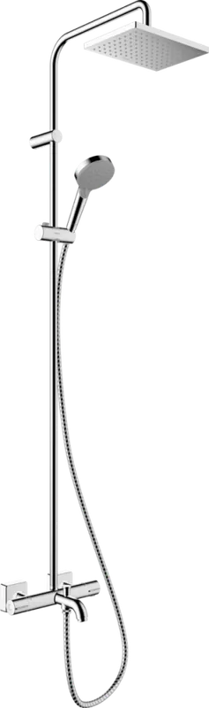 Vedd meg most Hansgrohe Vernis Shape Showerpipe 230, 1 jet, EcoSmart termosztátos zuhanyrendszer kádtöltővel 26098000Hansgrohe