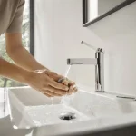 Hansgrohe Finoris Egykaros mosdócsaptelep 100, push-open lefolyógarnitúrával, króm 76010000Hansgrohe Gyors szállítás