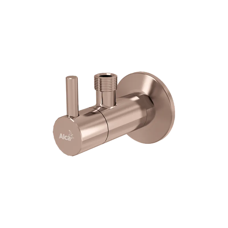 ALCA (Alcaplast) ARV001-RG-P Sarokszelep szűrővel RED GOLD-fényesAlcaplast Prémium
