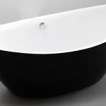 Vedd meg most Wellis Arezzo Black Matt 180x87 cm szabadonálló kád matt külső fallal WK00190Wellis