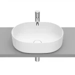 Roca Inspira ROUND 50x37 cm pultra ültethető FINECERAMIC mosdó matt fehér A327520620Roca Legkelendőbb