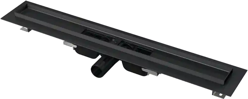 ALCA (Alcaplast) APZ101BLACK-1150 BLACK Low zuhanyfolyóka peremmel perforált rácsokhoz, fekete-mattAlcaplast Azonnal elérhető