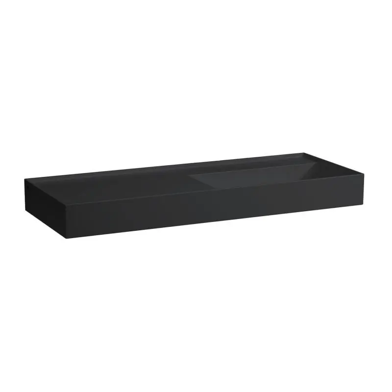 Laufen KARTELL BY LAUFEN 120x46 cm mosdó csaplyuk nélkül, matt fekete H8133337161121Laufen Azonnali szállítás