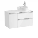 Szuper ajánlat Roca The Gap 900 mm fürdőszoba bútor pultos mosdóhoz, fényes fehér A851502806Roca