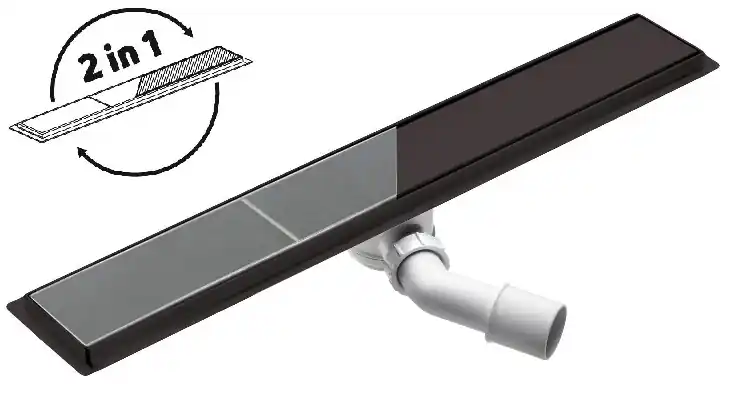 Deante REVERSIBLE fekete zuhanyfolyóka 90 cm KOS N09DDeante Exkluzív ajánlat