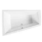 Árengedmény Besco INTIMA DUO 170x125 cm balos aszimmetrikus kád, fehér WAID-170-NLBesco