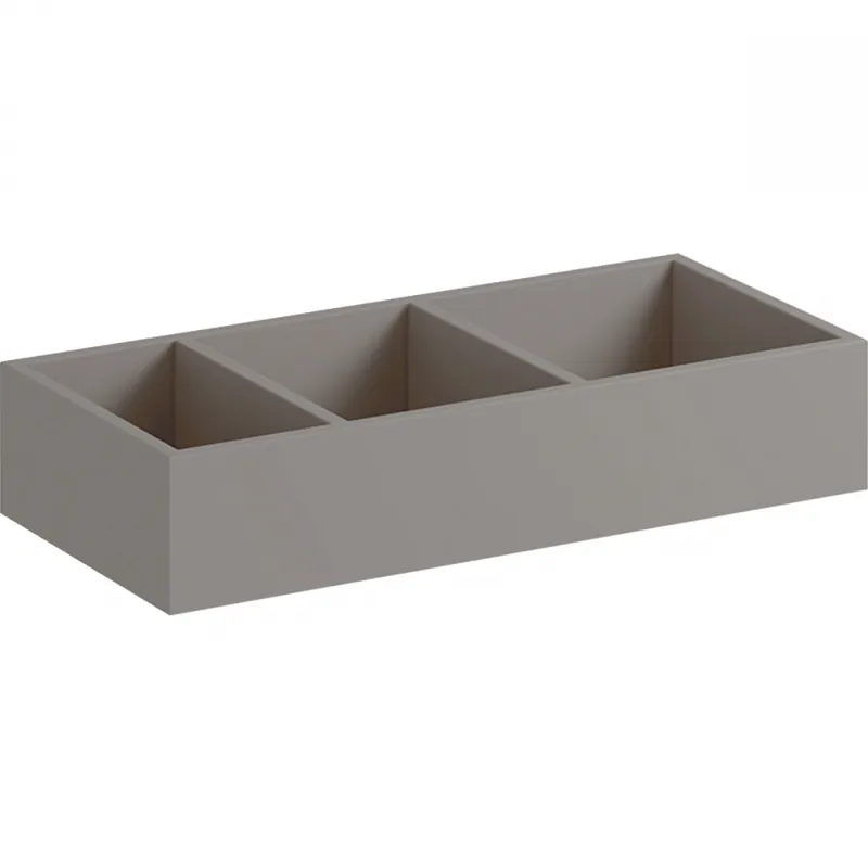 Prémium Geberit Xeno² fiókbetét H osztású, 32.3x6.2x15cm, faerezetes szürke/strukturált lakkozott felület 500.526.00.1Geberit