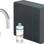 Ajánlat Hansgrohe Aqittura M91 Vízszűrős konyhai csaptelep és szódakészítő rendszer 210, kihúzható zuhanyfejjel, 1jet, sBox, króm 76836000Hansgrohe