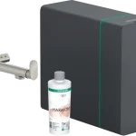 Hansgrohe Aqittura M91 Vízszűrős konyhai csaptelep és szódakészítő rendszer 240, kihúzható zuhanyfejjel, 1jet, sBox, rozsdamentes acél hatású 76837800Hansgrohe Expressz szállítás