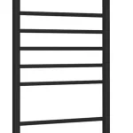 Korlátozott ajánlat Sapho ESKINADO 600x1500mm elektromos törölközőszárító radiátor időzítővel, matt fekete ER450BTSapho