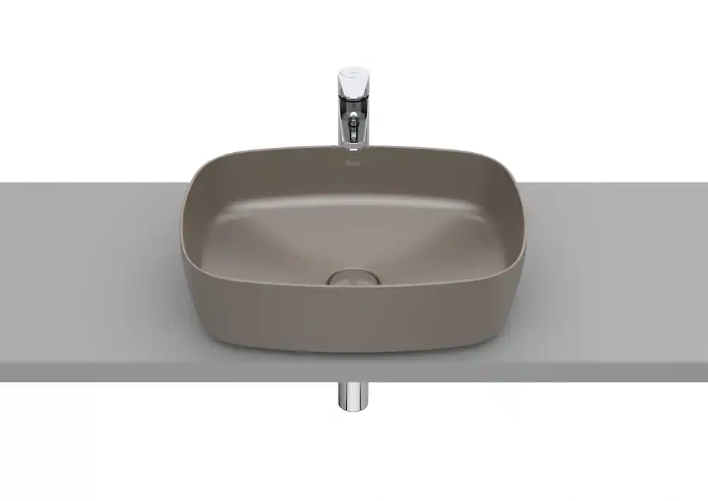 Roca Inspira SOFT 50x37 cm pultra ültethető FINECERAMIC mosdó kávé A327500660Roca Akció