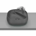 Roca Beyond FINECERAMIC 45,5x45,5 cm pultra ültethető mosdó, onyx A3270B9640Roca Szuper akció