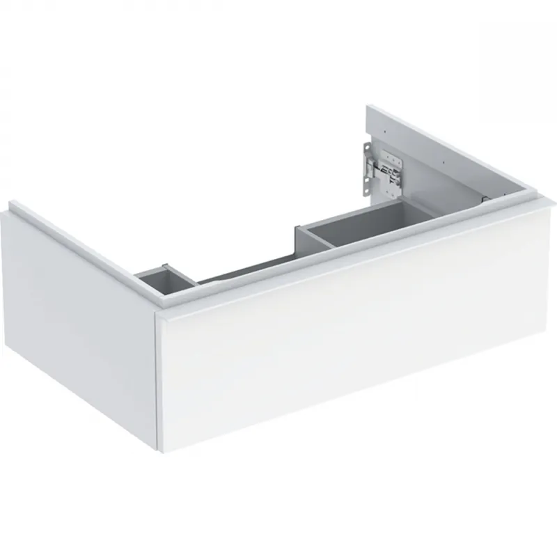 Geberit iCon alsó szekrény mosdóhoz, egy fiókkal, 74x24.7x47.6cm, fehér/magasfényű bevonat, fehér/matt porbevonatos 502.311.01.1Geberit Rendeld meg most