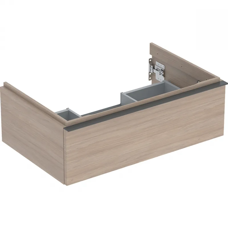 Geberit iCon alsó szekrény mosdóhoz, egy fiókkal, 74x24.7x47.6cm, tölgy/melamin faszerkezet, láva/matt porbevonatos 502.311.JH.1Geberit Gyors szállítás