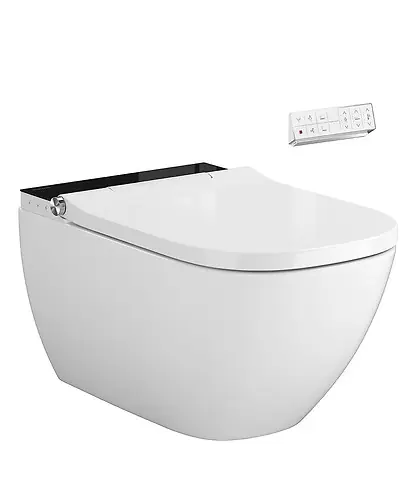 Legkelendőbb Cersanit (MEISSEN-KERAMIK) Genera Ultimate bidé funkciós szögletes okos wc ülőkével, fekete takarópanel S701-516Cersanit