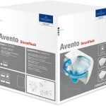 Villeroy & Boch Avento perem nélküli fali wc lassú záródású ülőkével kombi pack CeramicPlus felülettel Stone White 5656HRRWVilleroy & Boch Exkluzív ajánlat