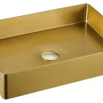 Ajánlat Sapho AURUM 50x35 cm mosdó klik-klak lefolyóval, arany AU203Sapho