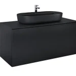Kedvezmény AREZZO design Malibu alsószekrény 120 1 fiók + 1 fiók , matt fekete AR-168388Arezzo Design