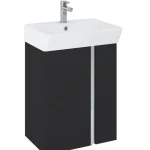 AREZZO design PROVO 50 2 ajtós bútor+mosdó szett, matt fekete AR-168352Arezzo Design Végkiárusítás