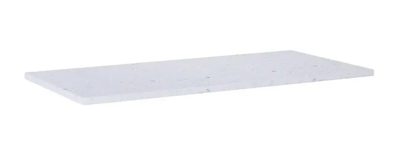 Vásárlói kedvenc AREZZO design TERRAZZO műmárvány mosdópult 100x46x2 cm fehér matt AR-168540Arezzo Design