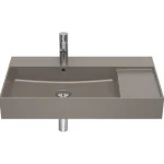 Szuper akció Roca Inspira SQUARE FINECERAMIC 80x49 cm mosdó, kávé A32752B660Roca