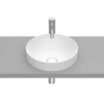 Roca Inspira ROUND 37 cm pultba építhető FINECERAMIC mosdó matt fehér A32752R620Roca Expressz kézbesítés