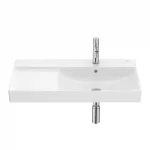 Roca Ona aszimmetrikus mosdó 80x46 cm fehér SuperGlaze felülettel A327688S00Roca Biztonságos vásárlás