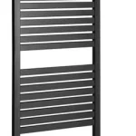 Biztonságos fizetés Sapho AQUALINE TONDI-E 450x1690mm elektromos fürdőszobai radiátor, matt fekete DE446TAqualine
