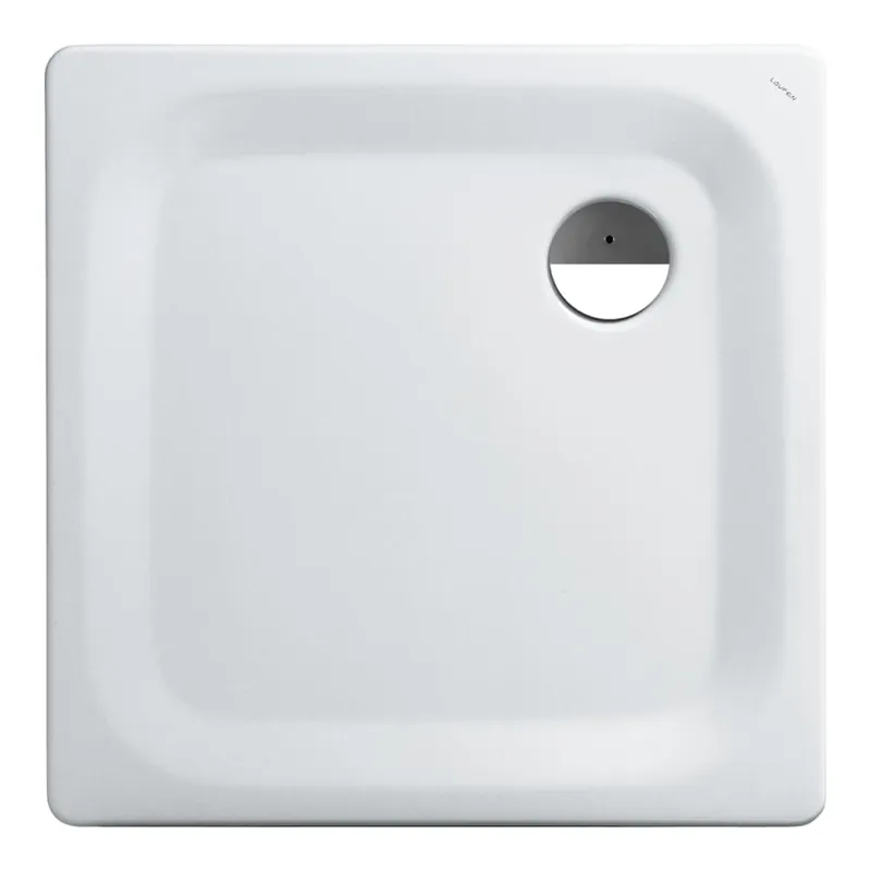 Akció Laufen PLATINA 80x80 cm acéllemez zuhanytálca, fehér H2150010000401Laufen