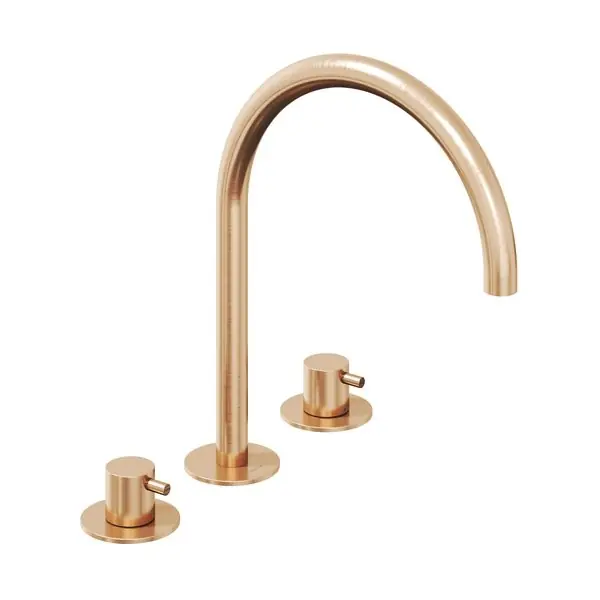 Ravak Espirit ES 018.60RGB Álló mosdócsaptelep, 3 furatos 270 mm, leeresztő nélkül - Rose Gold Brushed X070349Ravak Biztonságos fizetés
