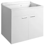 Sapho AQUALINE 78x70x48cm mosdótartó szekrény, fehér 57036Aqualine Korlátozott ajánlat