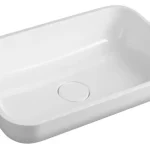 Alacsony ár Sapho MENAR 60x38cm öntöttmárvány mosdó, fehér ME600Sapho
