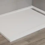 Expressz szállítás Wasserburg PETRA 120x90 öntött műmárvány zuhanytálca folyókával, fehér 2506R-90Wasserburg