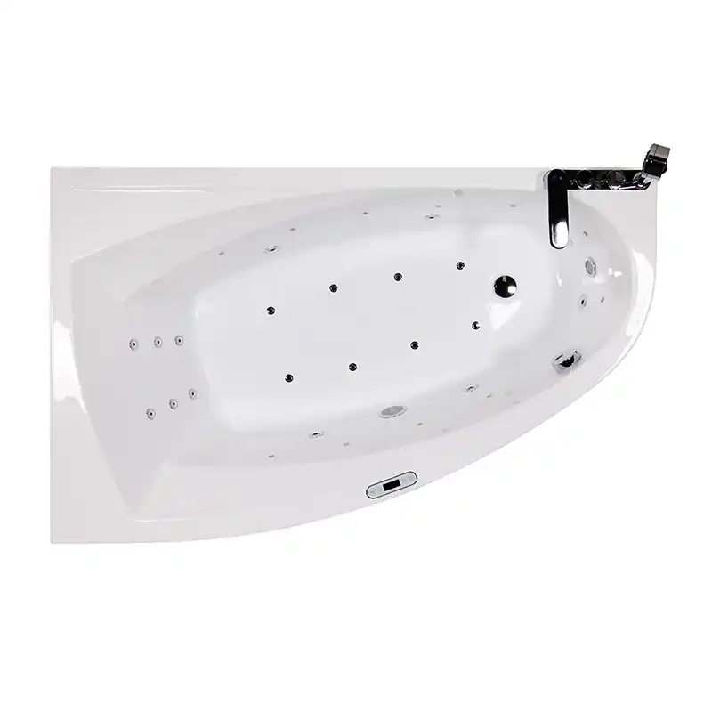 Vásárlói kedvenc Wellis Matana E-Drive™ 170x75 cm-es hidromasszázs kád balos Flipper csapteleppel WK00160-1Wellis