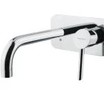 Bugnatese Smart fal alatti mosdócsaptelep 22 cm kifolyóval, fényes fekete króm 2147CNLBugnatese Expressz kézbesítés